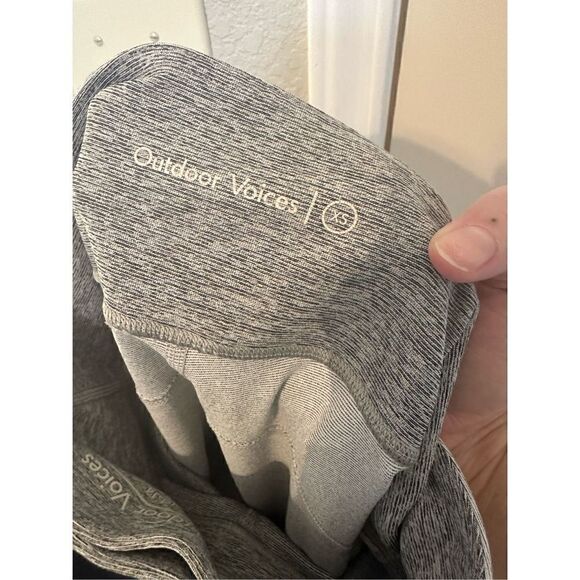 Outdoor Voices Gray Colorblock Workout Leggings Size XS - Picture 5 of 6